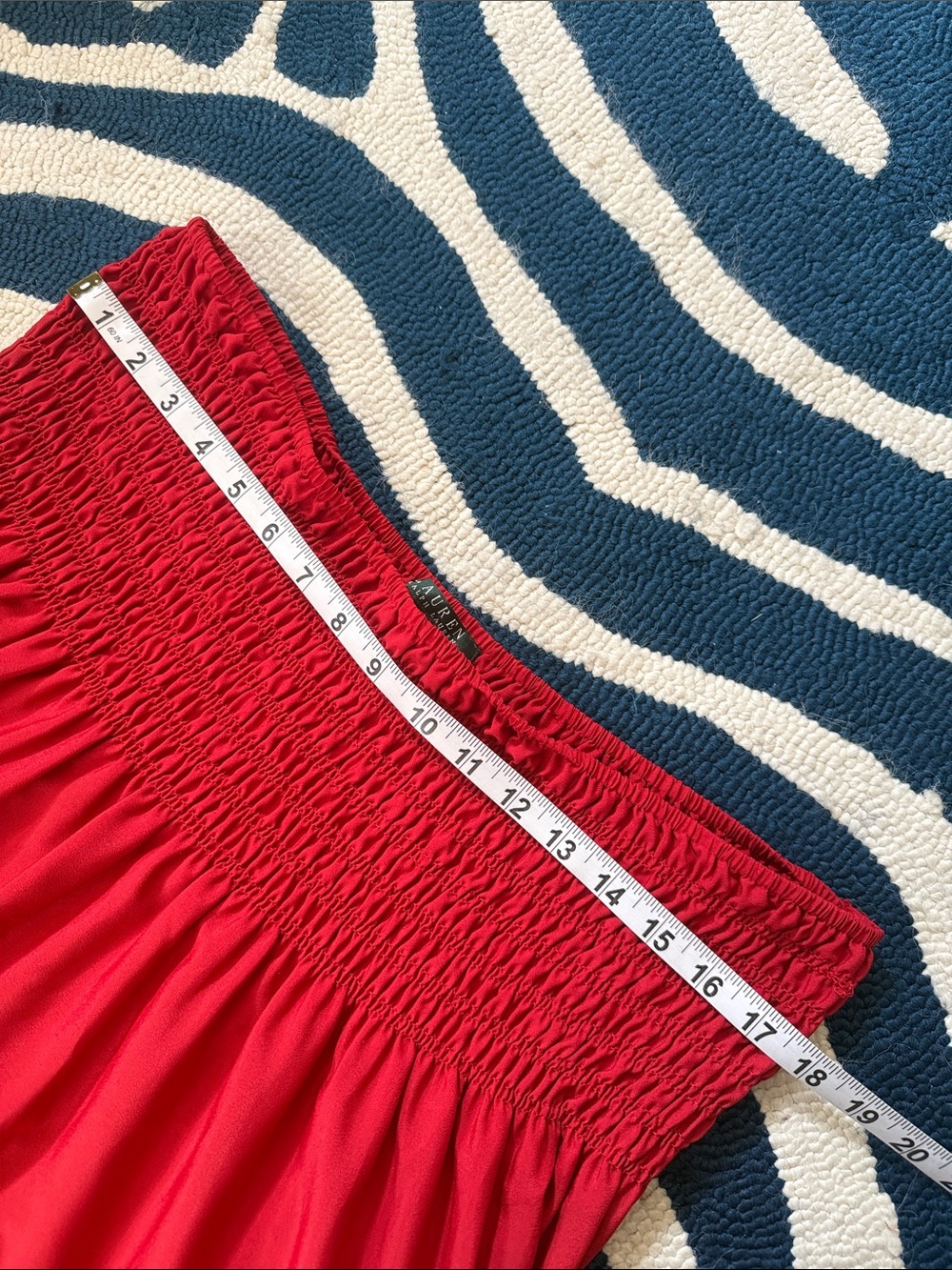 Lauren Ralph Lauren Red Tiered Maxi Skirt - Picture 8 of 10